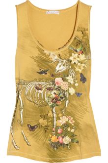 Paul & Joe Sister Small Deer Printed Cotton-jersey Tank - Lyst