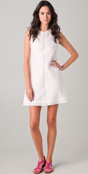 Raoul Trapeze Dress in White - Lyst