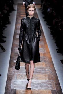 Valentino Fall 2012 Embroidered Leather Coat - Lyst