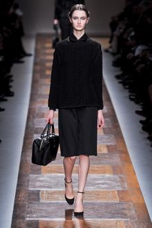 Valentino Fall 2012 Black Knee Length Tailored Shorts - Lyst