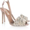 Valentino CrystalEmbellished Satin Sandals in Pink (rose) - Lyst