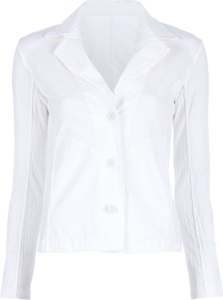 Issey Miyake Cauliflower Three Button Jacket in White - Lyst