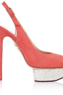 Charlotte Olympia Dolly Slingback - Lyst