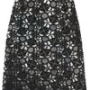 Preen Latex Lace Lined Skirt in Black - Lyst
