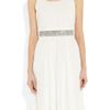 Alice + Olivia Cora Plissé Georgette Dress in White - Lyst