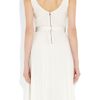 Alice + Olivia Cora Plissé Georgette Dress in White - Lyst
