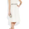 Alice + Olivia Cora Plissé Georgette Dress in White - Lyst