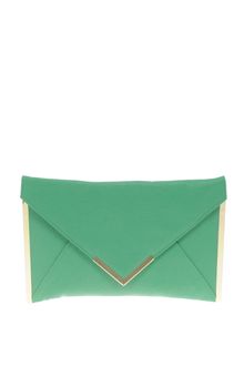 Asos Metal Bar Detail Envelope Clutch - Lyst