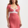 Cosabella Cap Sleeve Tunic Dress in Pink (white) - Lyst