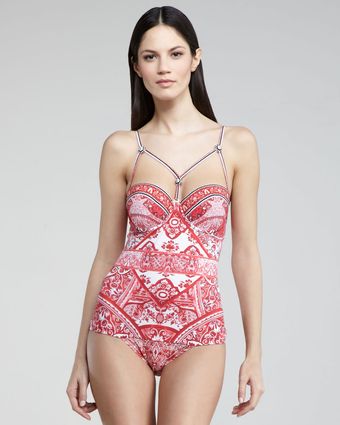 Gottex Porcelainprint Tankini - Lyst
