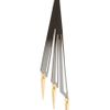 Asos Sprayed Open Triangle Spike Earrings in Black - Lyst