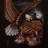 Free People Vintage Harleydavidson Eagle Tee in Black - Lyst