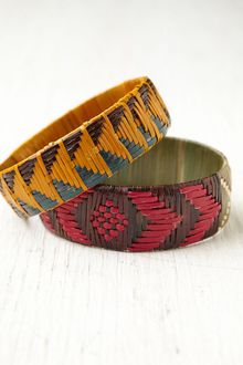 Free People Zuma Woven Bangles - Lyst