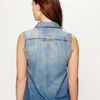 Free People Sleeveless Denim Shirt in Blue (vintage) - Lyst