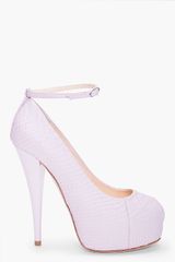 Giuseppe Zanotti Lavender Scale Pumps