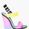 Giuseppe Zanotti Patent Colorblock Sandal in Multicolor (yellow) - Lyst
