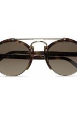 Illesteva Milan Acetate and Metal Round-frame Sunglasses