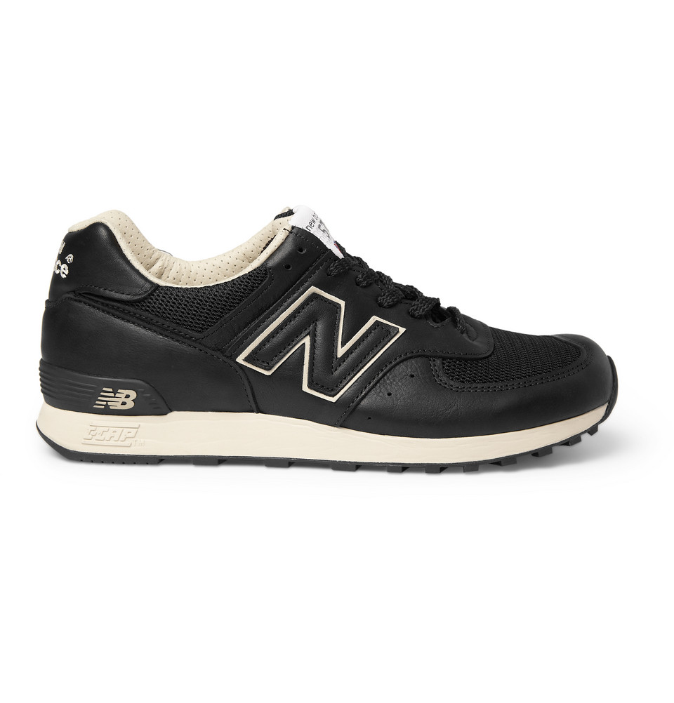 new balance 576 black leather