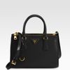 Prada Saffiano Vernice Tote Bag in Black - Lyst