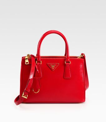 Prada Saffiano Vernice Tote Bag - Lyst