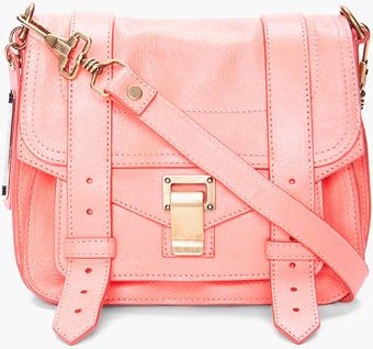 Proenza Schouler Ps1 Neon Coral Pouch Bag - Lyst