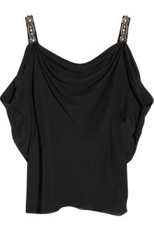 Temperley London Violeta Cutout Silk-georgette Top - Lyst