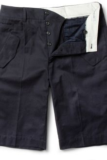 Yves Saint Laurent Straight-leg Cotton-piqué Shorts - Lyst