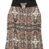 A.l.c. Rhea Printed Silkgeorgette Top in Brown - Lyst