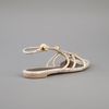 Alexander Mcqueen Gladitor Sandal in Beige (gold) - Lyst