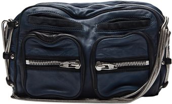  Brenda Chain Washed Bag in Petrol 