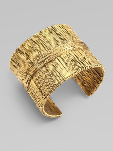 Aurelie Bidermann Golden Threads Bracelet in Gold - Lyst