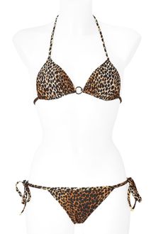 D&G Leopard Triangle Bikini - Lyst