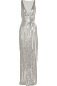 Diane Von Furstenberg Yazhi Sequined Silk Chiffon Gown - Lyst