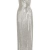 Diane Von Furstenberg Yazhi Sequined Silk Chiffon Gown in Silver (gray) - Lyst