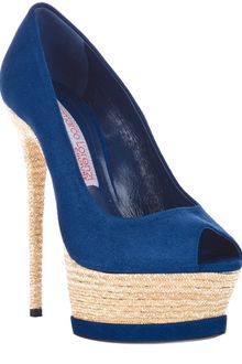 Gianmarco Lorenzi Peep Toe Shoe - Lyst