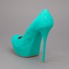 Gianmarco Lorenzi Suede Pump in Green (mint) - Lyst