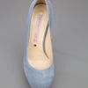 Gianmarco Lorenzi Suede Pump in Blue (sky) - Lyst