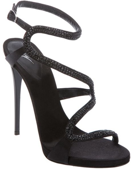 Giuseppe Zanotti Stiletto Sandal in Black - Lyst
