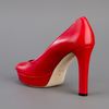 Gucci Peep Toe Shoe in Red - Lyst