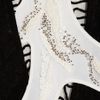 Helmut Lang Sequin Fragment Paneled Silkchiffon Mini Dress in White - Lyst