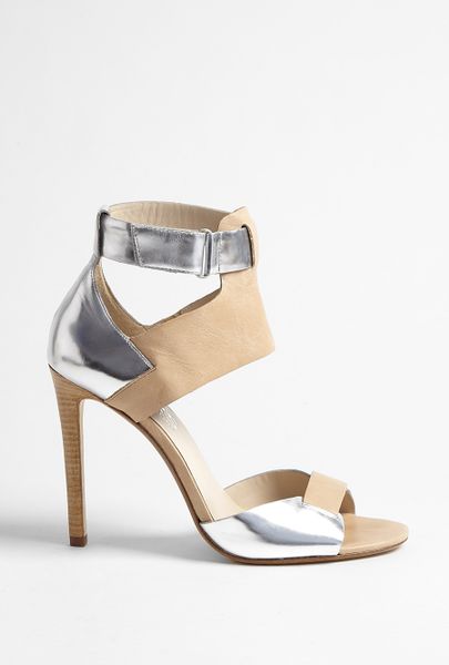 Kors By Michael Kors Nude Atherton Leather Ankle Strap Sandal in Beige (nude) - Lyst