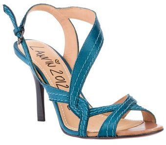 Lanvin Silk Sandal - Lyst
