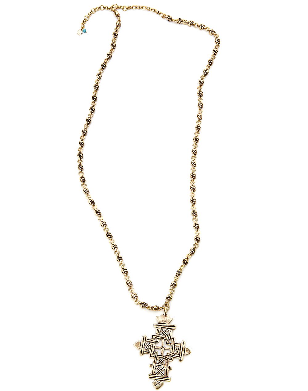 and charm Cross in Lucky  Lyst cross   necklace Necklace (gold) Brand brand lucky Skull Pendant Black