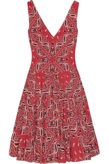 Lucy In Disguise Honky Tonk Printed Cotton Dress - Lyst