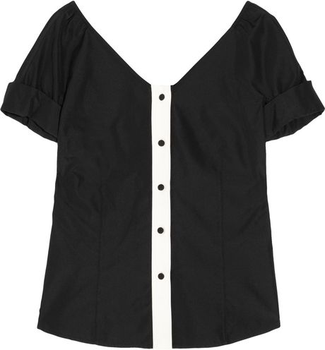 Marc Jacobs Silk Blouse in Black - Lyst