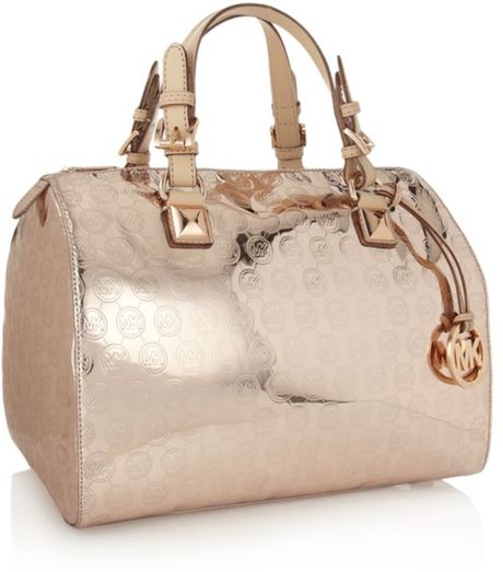 michael kors rose print bag