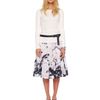 Michael Kors Tiedye Ruffled Skirt White in White - Lyst