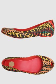 M.melissa Jeans Peep Toe Ballet Flats - Lyst
