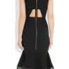 Roland Mouret Jos Flared Stretchcrepe Dress in Black - Lyst