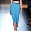 Roland Mouret Fine Plissécrepe Pencil Skirt in Blue - Lyst